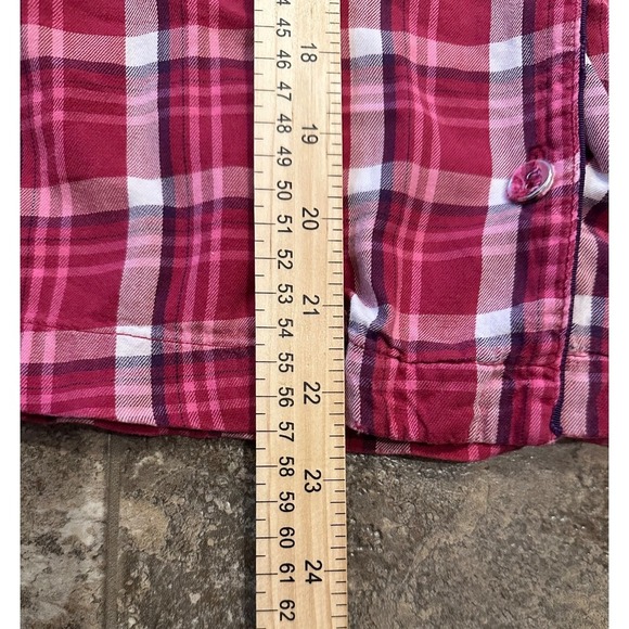 Victoria's Secret Plaid Button Up Pajama  Long Sleeve Top‎ Size XS - Picture 8 of 8